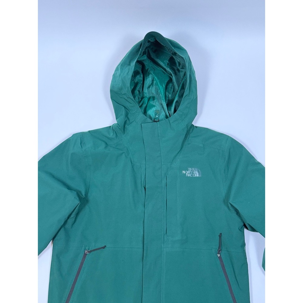 The North Face Men's Hooded Rain Jacket – Green – Size M
